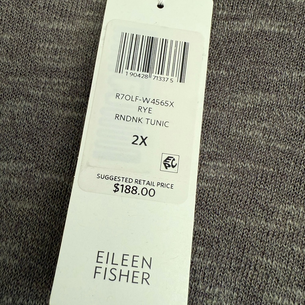 Eileen Fisher Brown Tunic Top - Picture 10 of 13